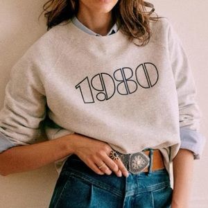 Sézane 1980 Grey Sweatshirt